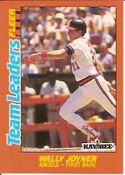 1988 Fleer Team Leaders Baseball Cards 016      Wally Joyner